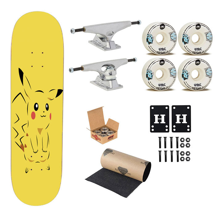 Pikachu Poke Skateboard Complete Board 8.0" X 31.75"