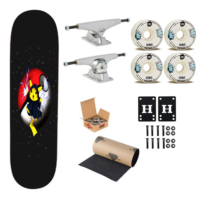 Pikachu Star Wars Heroes Skateboard Complete Board 8.0" X 31.75"