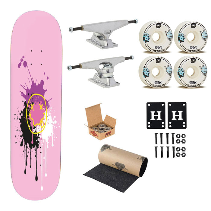 Pink Graffiti - Skate Aesthetic Skateboard Complete Board 8.0" X 31.75"