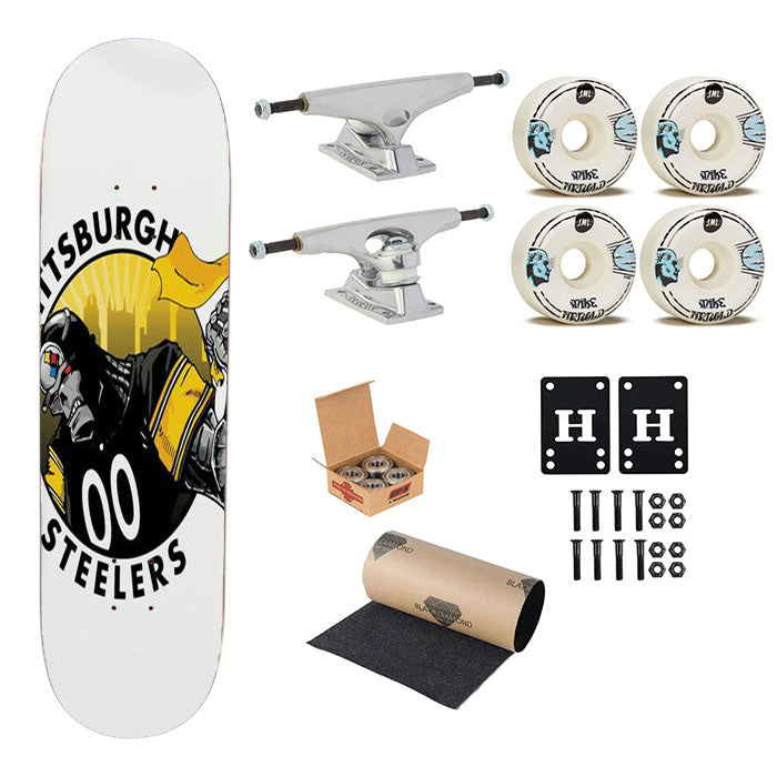 Pittsburgh Steelers Skateboard Complete Board 8.0" X 31.75"