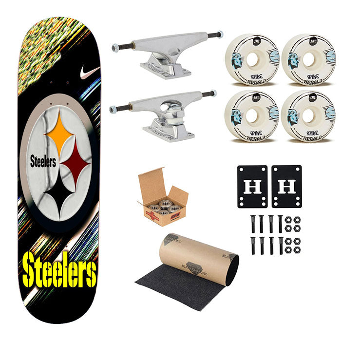 Pittsburgh Steelers Nfl 9999 Skateboard Complete Board 8.0" X 31.75"