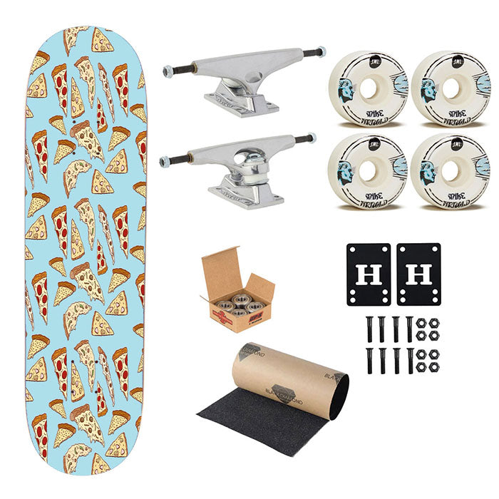 Pizza Iphone Skateboard Complete Board 8.0" X 31.75"