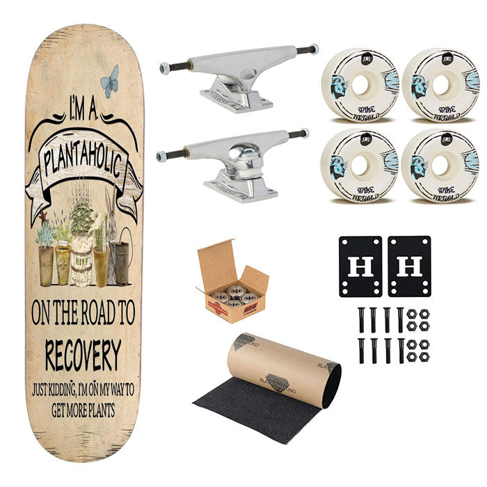 Plantaholic Skateboard Complete Board 8.0" X 31.75"