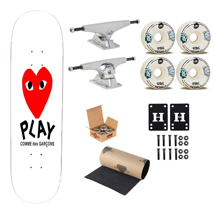 Play Comme Des Garcons Skateboard Complete Board 8.0" X 31.75"