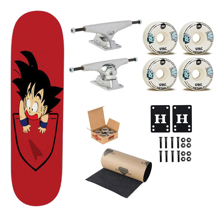 Pocket Goku Skateboard Complete Board 8.0" X 31.75"