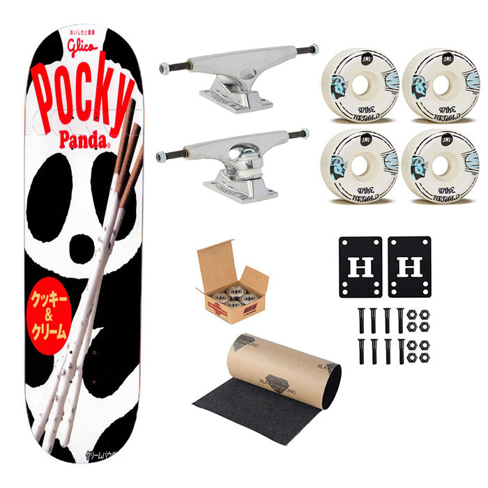 Pocky Panda Skateboard Complete Board 8.0" X 31.75"