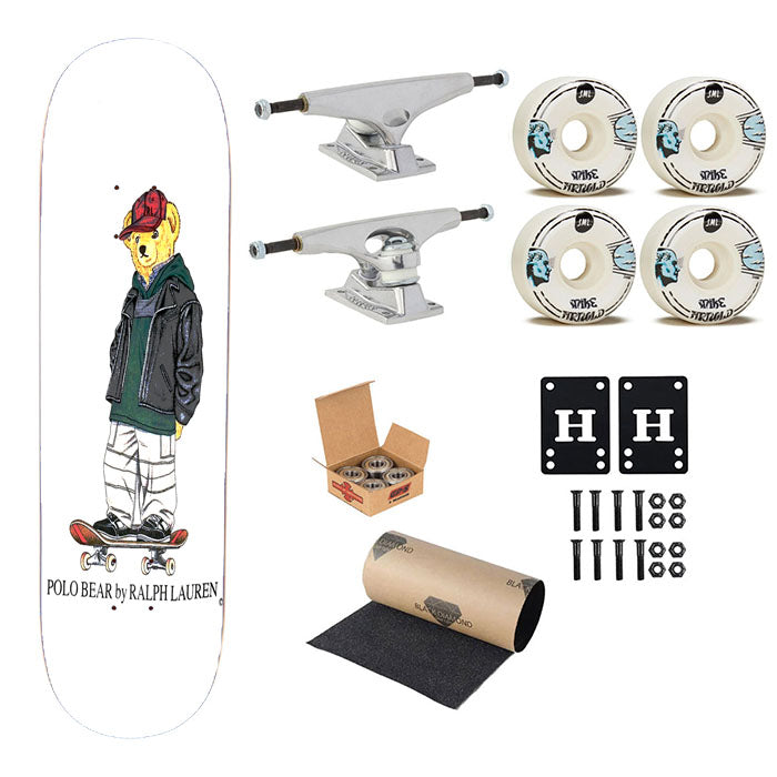 Polo Bear Skateboard Snowboard Skateboard Complete Board 8.0" X 31.75"