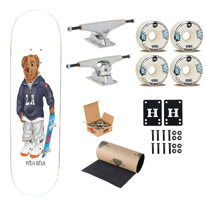 Polo Bear Skateboarding Skateboard Complete Board 8.0" X 31.75"