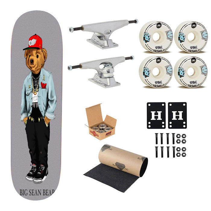 Polo Big Sean Bear Skateboard Complete Board 8.0" X 31.75"