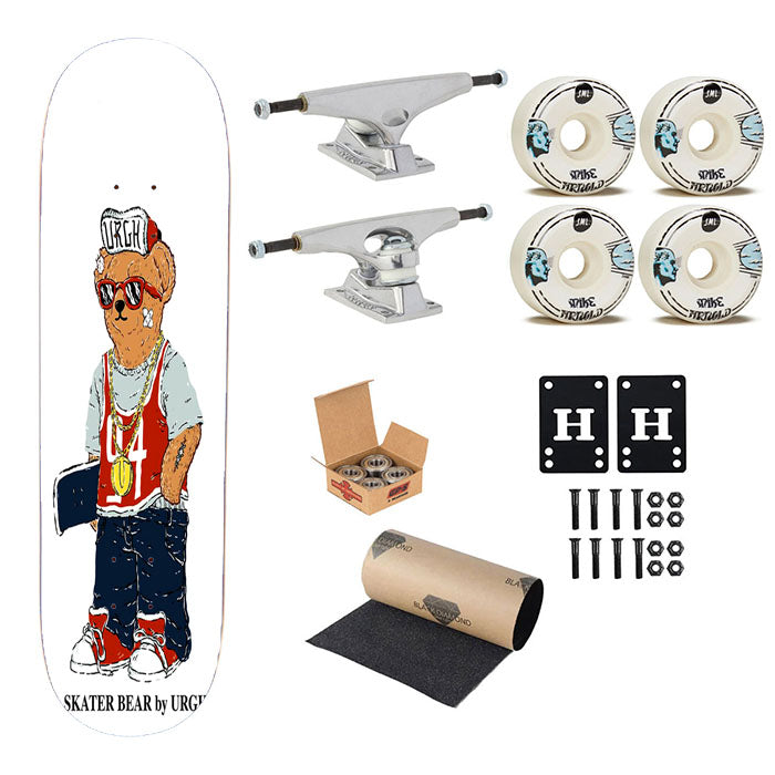 Polo Sskater Bear Urgh 04 Skateboard Complete Board 8.0" X 31.75"