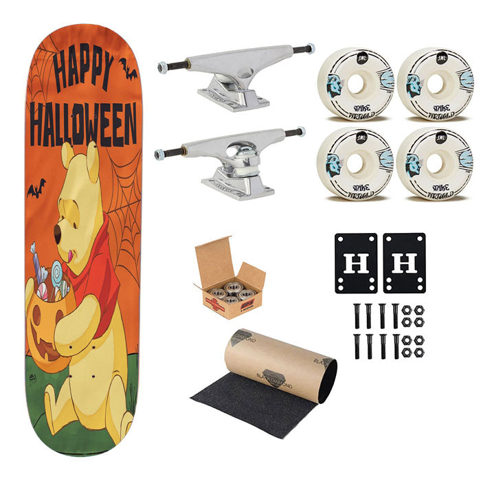 Pooh Bear Happy Halloween Skateboard Complete Board 8.0" X 31.75"