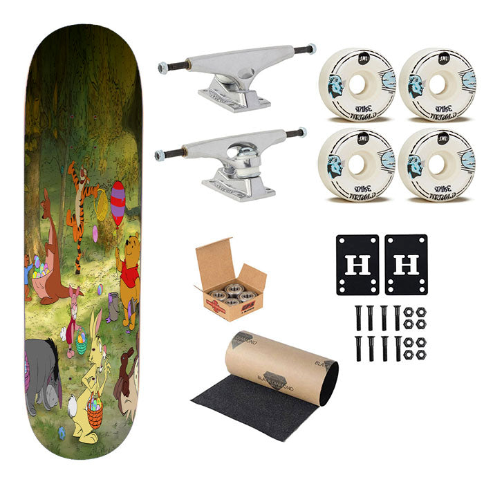 Pooh Party Skateboard Complete Board 8.0" X 31.75"