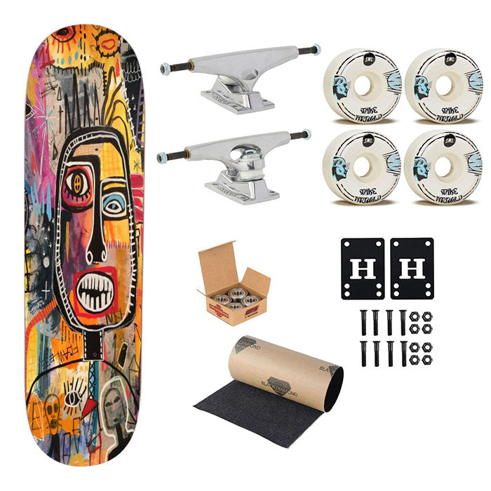 Pop Art Culture Pop Pattern Skateboard Complete Board 8.0" X 31.75"