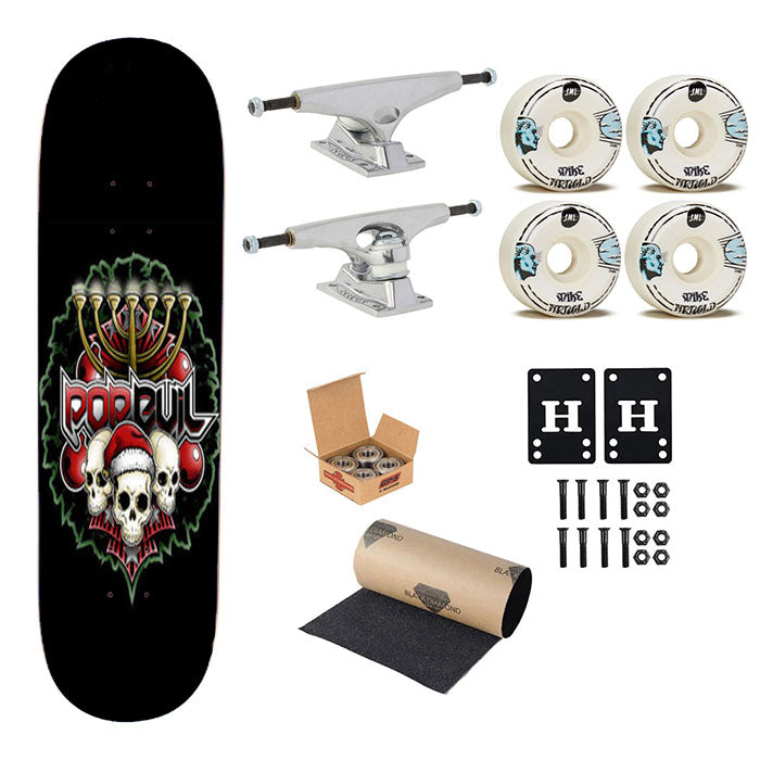 Pop Evil With Skull Skateboard Complete Board 8.0" X 31.75"