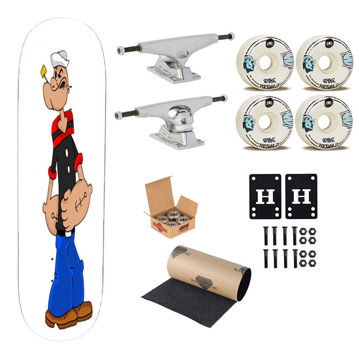 Popeye Skateboard Complete Board 8.0" X 31.75"
