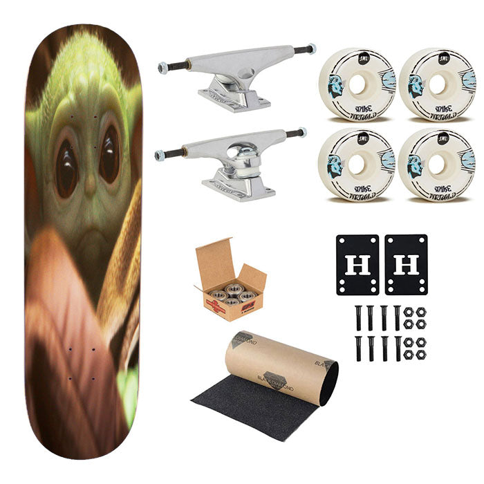 Popular Baby Yoda Skateboard Complete Board 8.0" X 31.75"