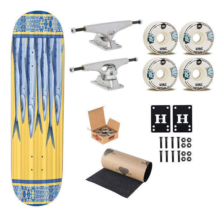 Portuguese Sardine Skateboard Complete Board 8.0" X 31.75"