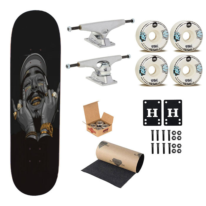 Post Malone Skateboard Complete Board 8.0" X 31.75"