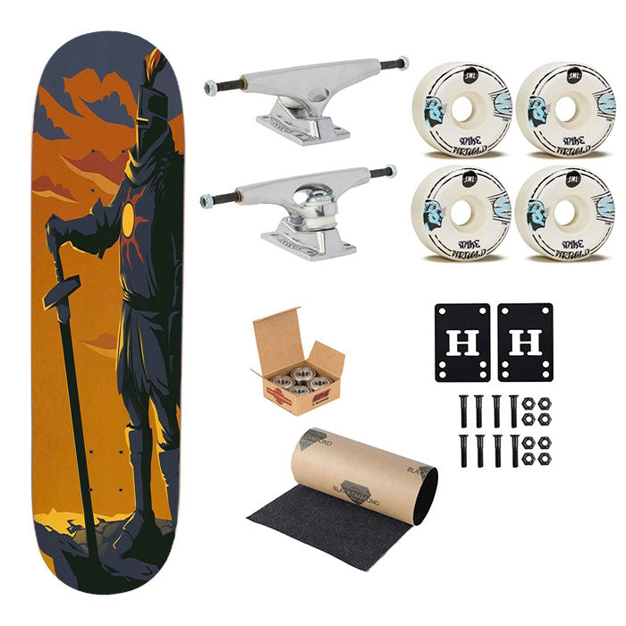 Praise The Sun Dark Souls Skateboard Complete Board 8.0" X 31.75"
