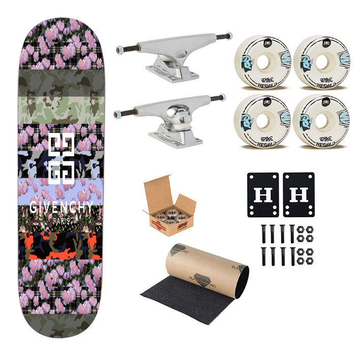 Pre Spring Flower Givenchy Skateboard Complete Board 8.0" X 31.75"
