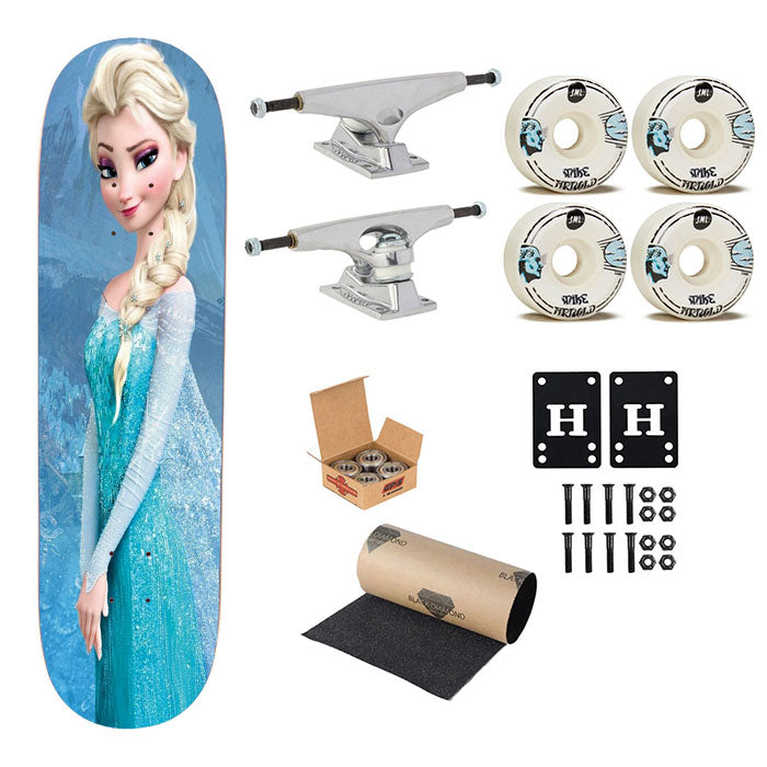 Princess Elsa Skateboard Complete Board 8.0" X 31.75"