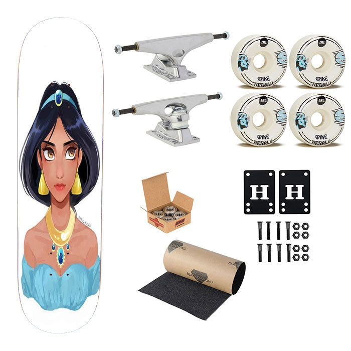 Princess Jasmine Disney Skateboard Complete Board 8.0" X 31.75"