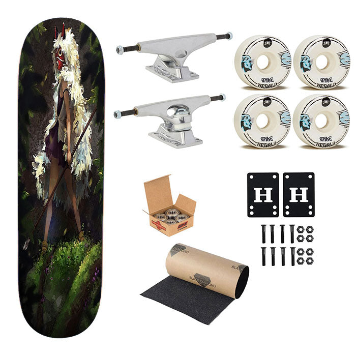Princess Mononoke In The Forest Skateboard Complete Board 8.0" X 31.75"
