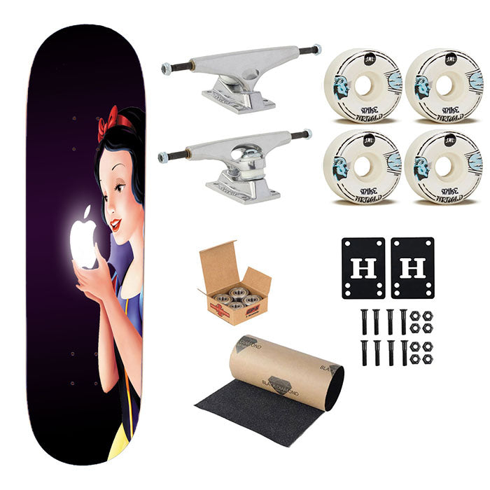 Princess Snow White Skateboard Complete Board 8.0" X 31.75"