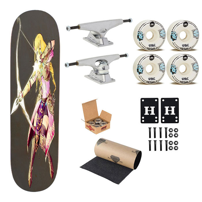 Princess Zelda Skateboard Complete Board 8.0" X 31.75"