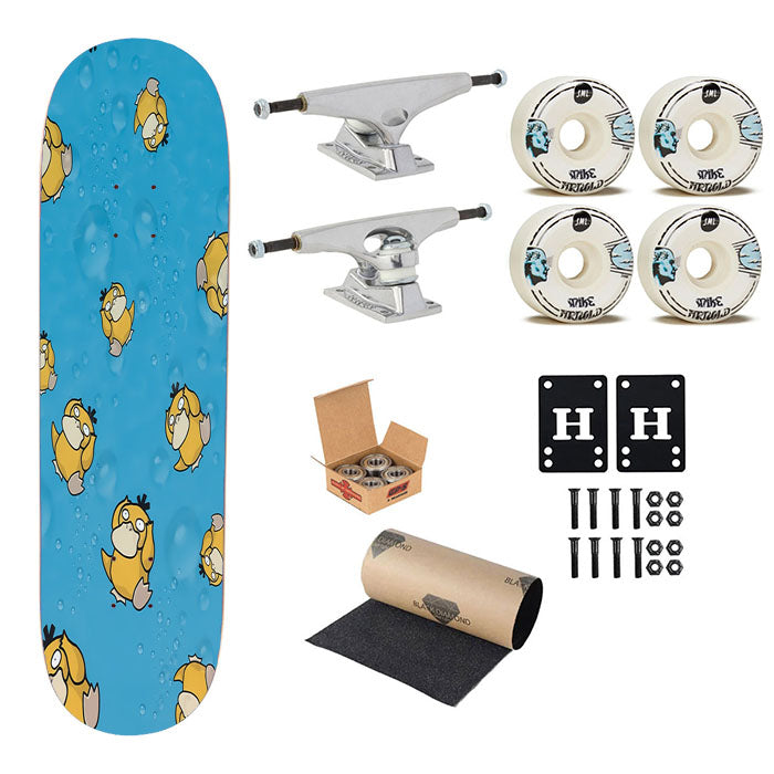 Psyduck Skateboard Complete Board 8.0" X 31.75"