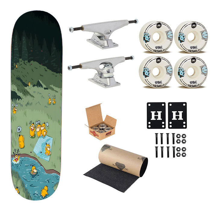 Psyduck Reunion Skateboard Complete Board 8.0" X 31.75"