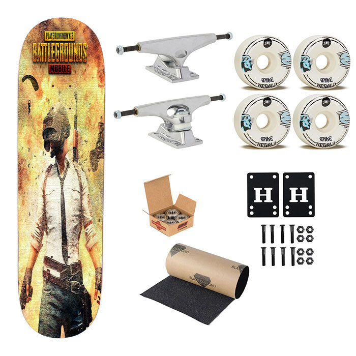 Pubg Mobile Player Unknowns Battlegrounds Skateboard Complete Board 8.0" X 31.75"