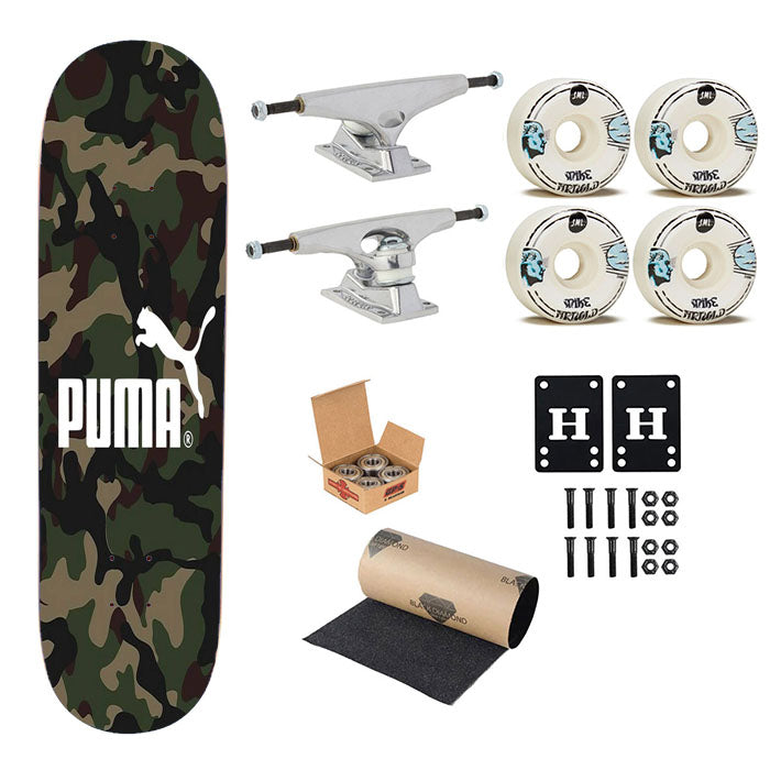 Puma Chamo Pattern Skateboard Complete Board 8.0" X 31.75"