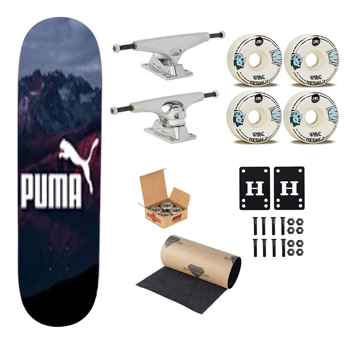 Puma Mountain Sunset Skateboard Complete Board 8.0" X 31.75"