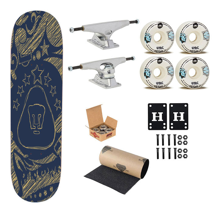 Pumas Unam Art Skateboard Complete Board 8.0" X 31.75"