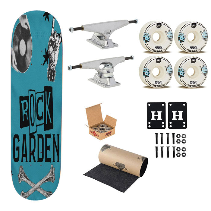 Punny Joke Flag For Rock N Roll Skateboard Complete Board 8.0" X 31.75"