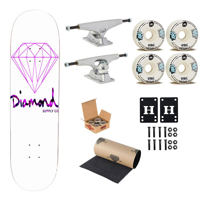 Purple Diamond Supply Co Skateboard Complete Board 8.0" X 31.75"