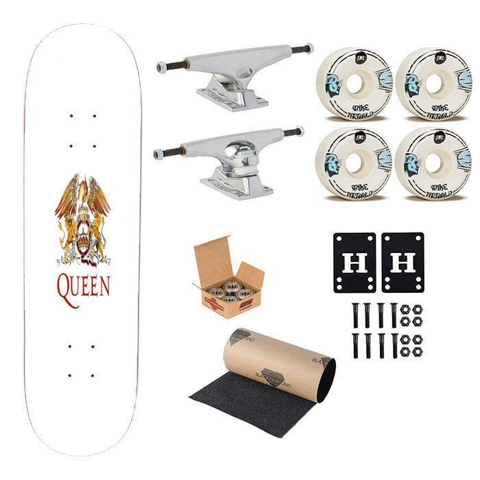 Queen Logo Skateboard Complete Board 8.0" X 31.75"