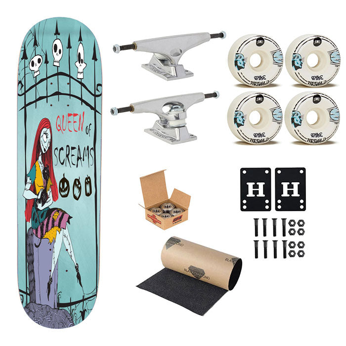 Queen Of Screams Sally Skateboard Complete Board 8.0" X 31.75"