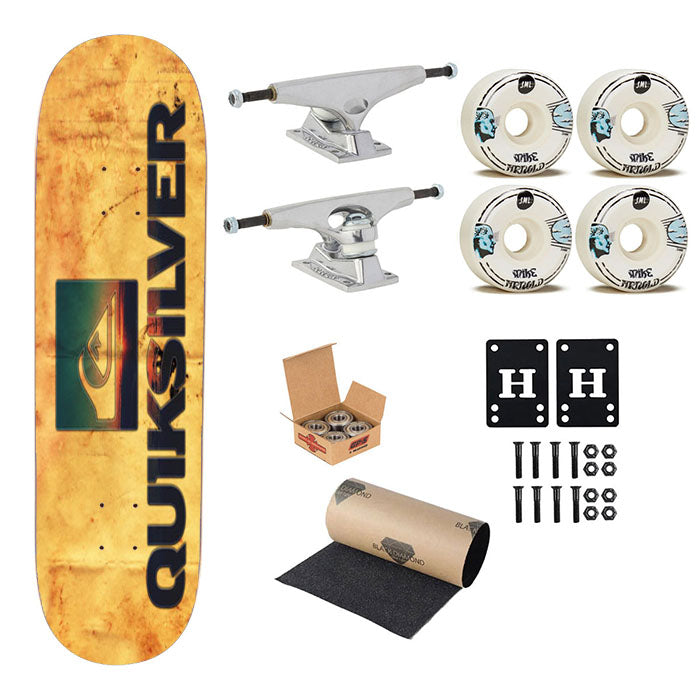Quiksilver Texture Skateboard Complete Board 8.0" X 31.75"