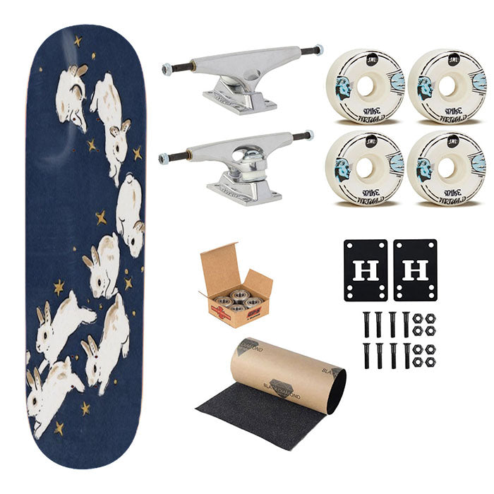 Rabbits Run Skateboard Complete Board 8.0" X 31.75"