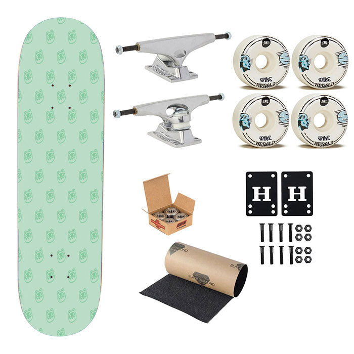 Raccoon Animal Crossing Skateboard Complete Board 8.0" X 31.75"
