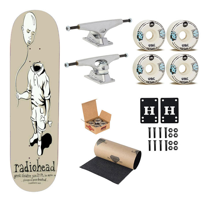 Radiohead Concert Skateboard Complete Board 8.0" X 31.75"