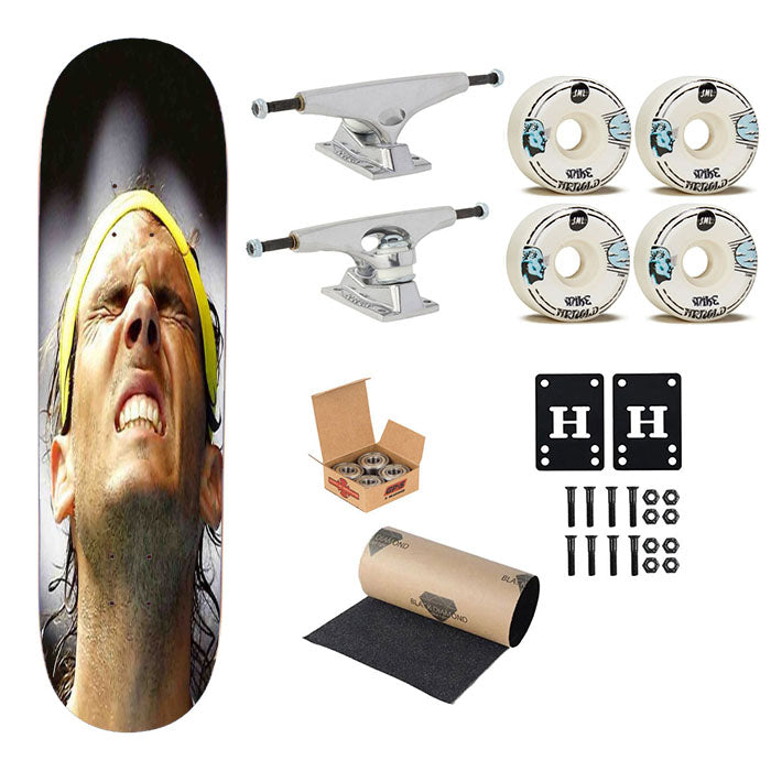 Rafael Nadal Skateboard Complete Board 8.0" X 31.75"