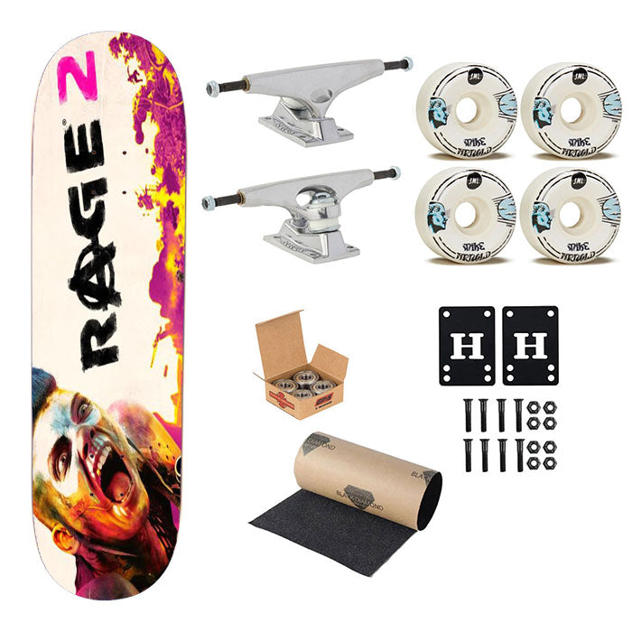 Rage Games Wallpaper Skateboard Complete Board 8.0" X 31.75"