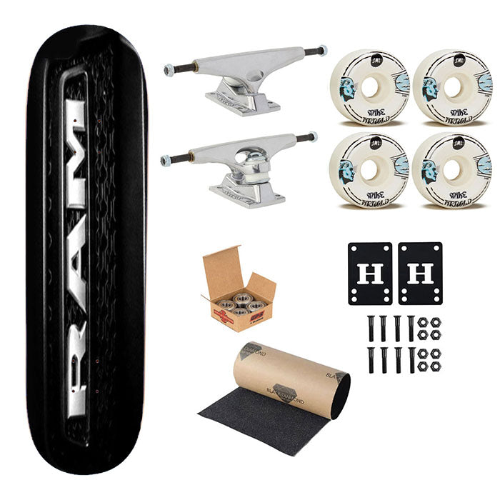 Ram 1500 Rebel Grill Skateboard Complete Board 8.0" X 31.75"