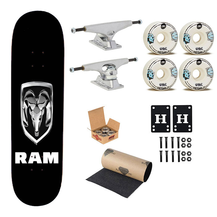 Ram Dodge Ram Skateboard Complete Board 8.0" X 31.75"