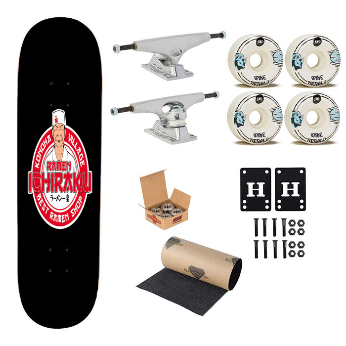 Ramen Ichiraku Shop From Konoha Naruto Skateboard Complete Board 8.0" X 31.75"