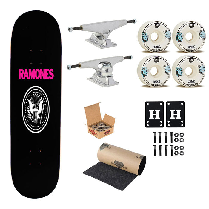 Ramones Band Skateboard Complete Board 8.0" X 31.75"