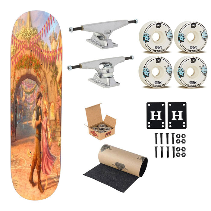 Rapunzel Dancing In The Sunlit Courtyard Skateboard Complete Board 8.0" X 31.75"